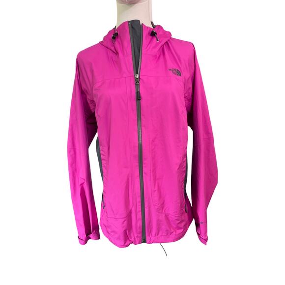 The North Face Women’s HyVent FlashDry Pink Hooded Waterproof Jacket Size M - Picture 1 of 8